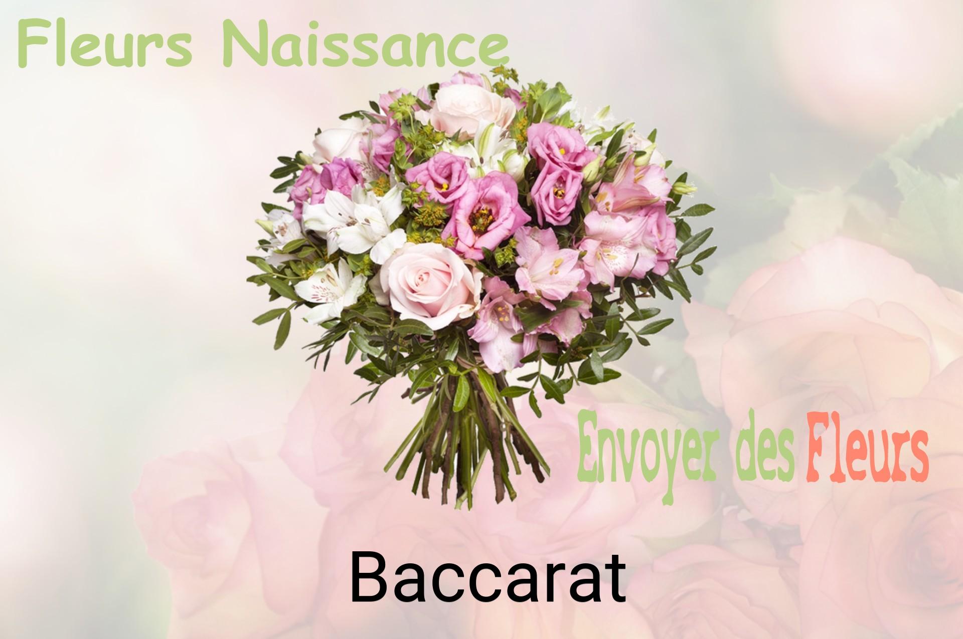 Bouquet de fleurs de naissance livré à Baccarat